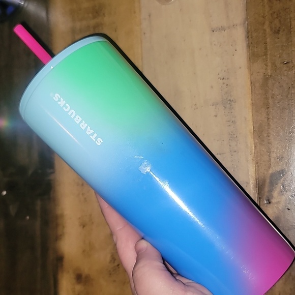Starbucks Metal Multicolour Gradient Tumbler Cup Venti - Picture 1 of 9